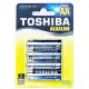 Батарейки в Гомеле алкалиновые TOSHIBA Alkaline LR6 4BP 