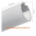 Светодиодный алюминиевый профиль SL-ROUND-D60-2000